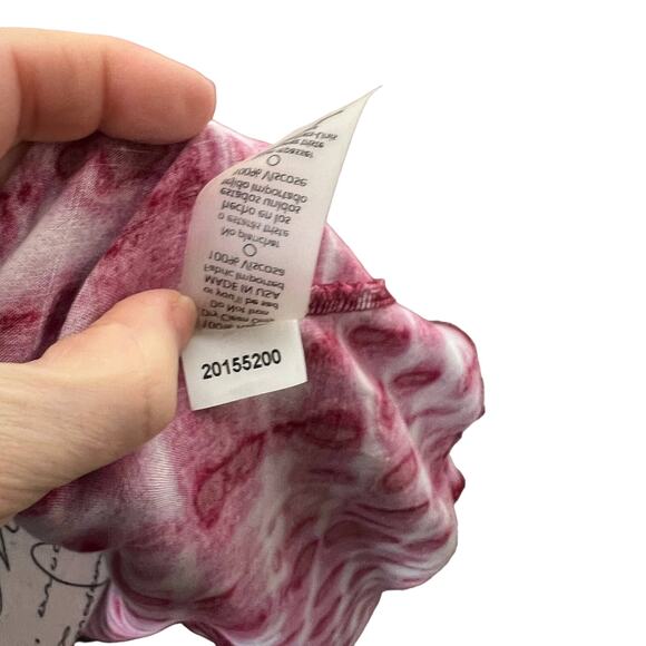 LulaRoe women Medium Shirley Pink White Tie Dyed Kimono Cardigan Jacket Bohemian - Picture 12 of 12